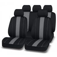 Авточехлы AUTOPREMIER ACTIVE PRO, чёрный/серый, полиэстер, 2 мм поролон, 2 молнии, 9 предметов ACP1400 