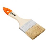 Кисть плоская Slimline 2.5" (63 мм), натуральная щетина, деревянная ручка Sparta 824355