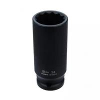Головка торцевая ударная глубокая 1/2" 12 гр. 24 мм, Garwin 621020-24 
