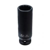 Головка торцевая ударная глубокая 1/2" 12 гр. 19 мм, Garwin 621020-19