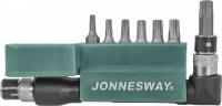 Набор вставок-бит 1/4"DR Torx T10-T40 c Г-образным приводом, 8 предметов, Jonnesway S08H2S8S