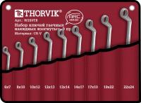 Набор ключей накидных изогнутых 6-24 мм, 9 предметов, Thorvik W2S9TB 