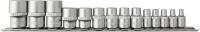 Набор головок торцевых 1/4", 3/8", 1/2"DR на держателе, внешний TORX®, E4-E24, 14 предметов, Thorvik S1S1314SM