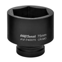 Головка ударная 1" шестигранная 75 мм, AV Steel AV-740075 