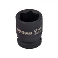 Головка ударная 1/2" шестигранная 22 мм, AV Steel AV-720022 
