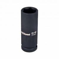 Головка ударная 1/2" шестигранная удлиненная 21мм, AV Steel AV-720121