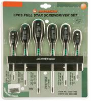 Набор отверток стержневых TORX® FULL STAR, 6 предметов, Jonnesway D20T06S 