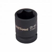 Головка ударная 1/2" шестигранная 21мм, AV Steel AV-720021 