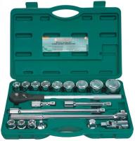 Набор головок торцевых 3/4"DR, 19-50 мм, 21 предмет Jonnesway S04H6321S (S04H6121S)