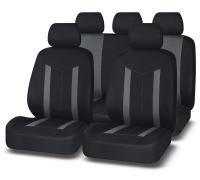 Авточехлы AUTOPREMIER ESCORT, чёрный/серый, полиэстер, 2 мм поролон, 2 молнии, 9 предметов ESO1400 
