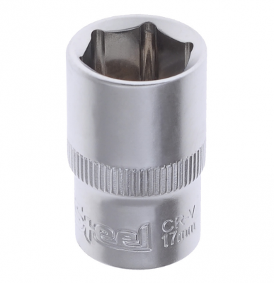 Головка 1/2" шестигранная 17мм "AV Steel" AV-520017 