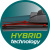 Щетка стеклоочистителя 18"/45см HYBRID HEYNER 028 000