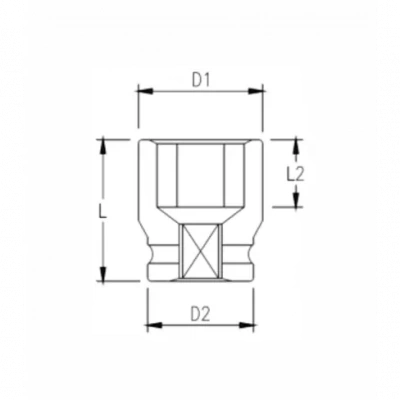 Набор ударных головок 1" 15 пр. 22-60 мм GARWIN PRO 626556-1