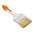 Кисть плоская Slimline 2.5" (63 мм), натуральная щетина, деревянная ручка Sparta 824355