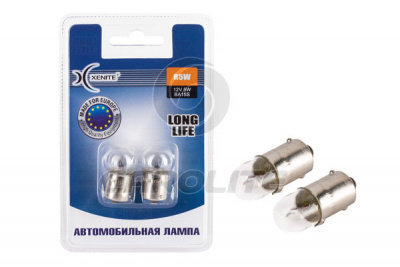 Лампа накаливания Xenite R5W (Ba15s) 12V LONG LIFE
