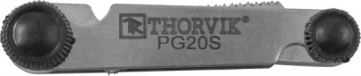 Набор резьбовых шаблонов для наружных резьб, 20 предметов Thorvik PG20S 