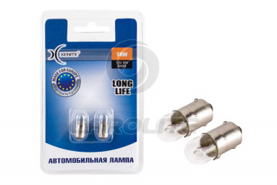 Лампа накаливания Xenite T4W (Ba9s) LONG LIFE 12V
