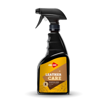 Полироль кожи Leather care 420 мл (триггер-спрей)  AIM-ONE LS-420