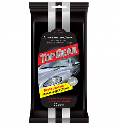 Влажные салфетки для стекол Top Gear №30