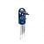Набор шестигранников угловых длинных дюйм. 9пр. 1/16-3/8", Licota HW2M092H2S2 