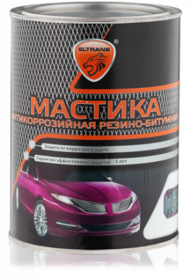 Мастика "БПМ-3" противошумная, резино-битумная (банка) 1,0 кг Элтранс  EL-0209.01