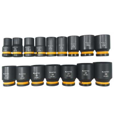Набор ударных головок 3/4", 17-50 мм, CrMo, 16 предметов, RUNTEC RT-IS2B16 
