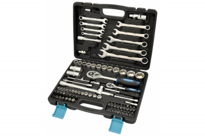 Универсальный набор инструментов 82 предмета 1/4" и 1/2"DR, AUTOVIRAZH AV-212082