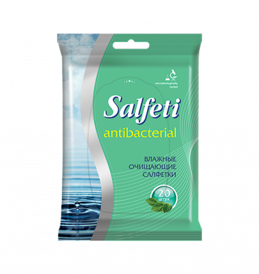 Влажные салфетки антибактериальные Salfeti antibac №20