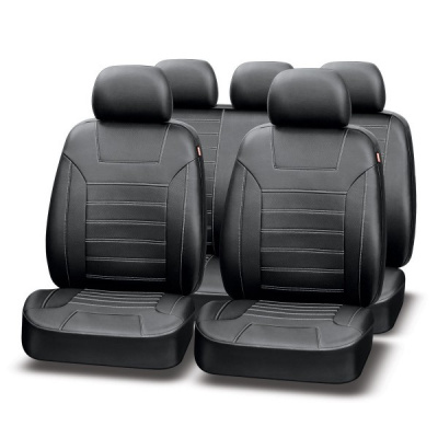 Авточехлы PLATINUM VIP, черный, эко кожа, PIV 1040