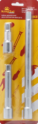 Набор удлинителей 1/2"  3пр. (75, 125, 250мм) на блистере KingTul KT-3021K 