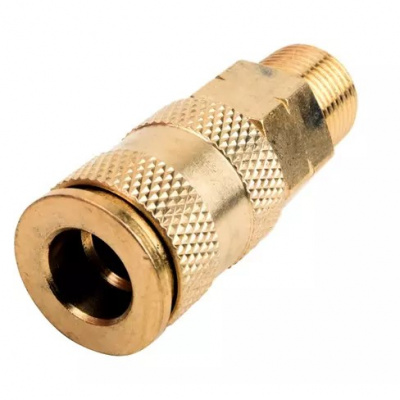 Пневморазъём металлический 3/8" внеш. резьба, латунь GARWIN PRO E30SMOG 