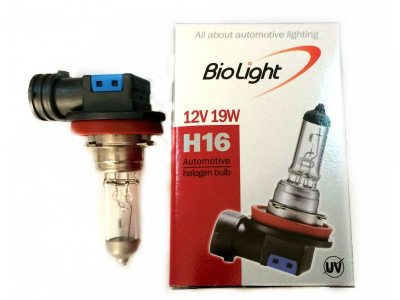 Лампа галоген H16 12V Clear (19W, 4300К) BioLight