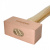 Молоток медный с деревянной рукояткой, 2000 г GARWIN PRO GHT-HW2000C