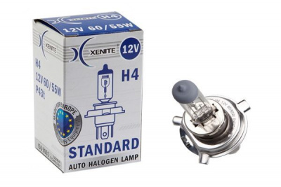 Лампа галоген H4 (P43t) Standard Xenite
