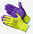 Перчатки Gward Hi-Vis, нейлон+нитрил, НейпНит, зеленые/фиолетовые (р.10 XL) N1001