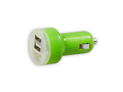 Зарядное устройство Радуга  2 USB 1A + 1А. RV-018 Цвет микс.