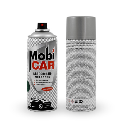 Аэрозольная автоэмаль металлик MobiCAR, 520 мл, буран 0502-BUR MC