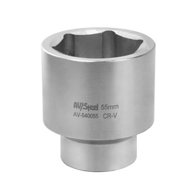 Головка ударная 1" шестигранная 55мм AV Steel AV-740055 