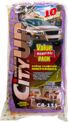 Набор салфеток из микрофибры 35*35 см (10шт) City Up CA-135